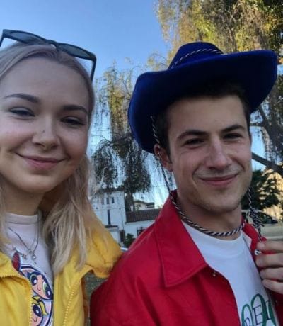 Dylan Minnette and his girlfriend Lydia Night; they often feature each other on their Instagram