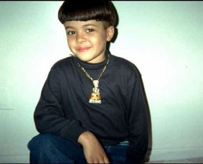 Childhood picture of Christian Navarro