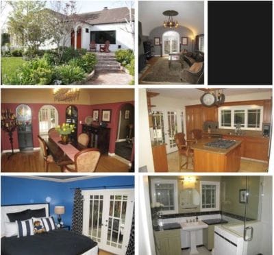 Glimpse of David Krumholtz's former house in Larchmont Village
