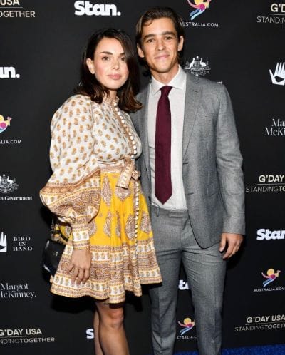 Actor Brenton Thwaites and his girlfriend Chloe Pacey