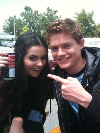 Sean Berdy and his Switched at Birth co-star Vanessa Marano