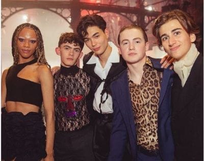 Connor with his Heartstopper co-stars